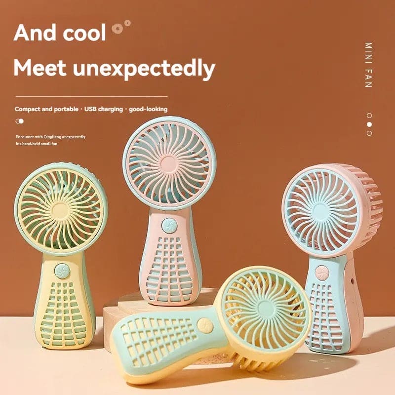 New Mini Small Fan, USB Rechargeable Handheld Fan, Summer Outdoor Portable Small Fan, Student Office Cute Small Cooling Fan, Nature Hike Mini Air Conditioner, Handheld Desktop Air Cooling Tool New Mini Small Fan, USB Rechargeable Handheld Fan, Summer Outdoor Portable Small Fan, Student Office Cute Small Cooling Fan, Nature Hike Mini Air Conditioner, Handheld Desktop Air Cooling Tool